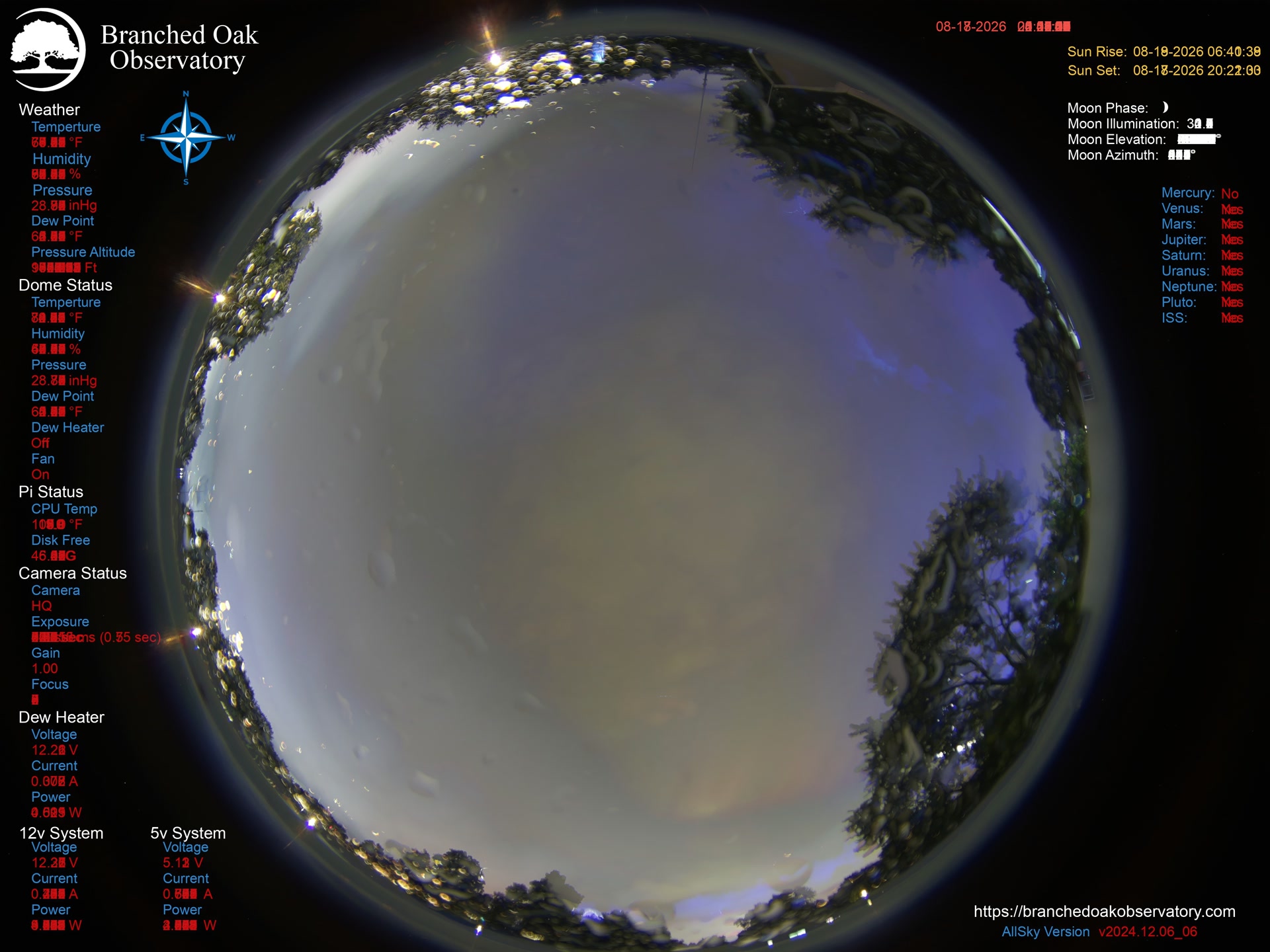 Branched Oak Observatory