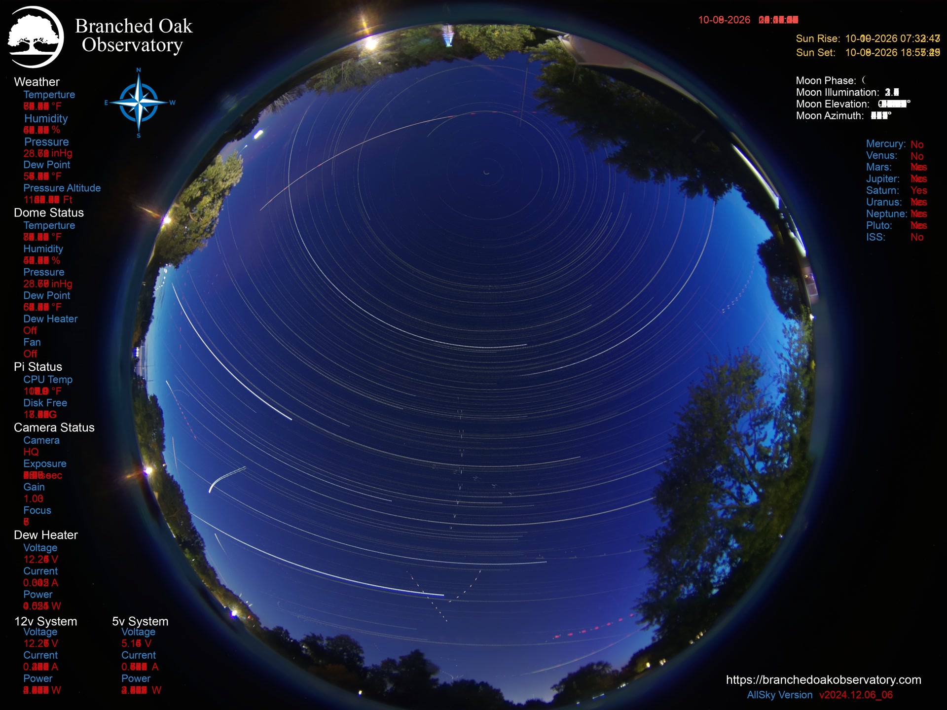 Branched Oak Observatory